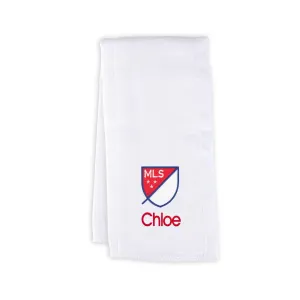 Personalized MLS Crest Burp Cloth