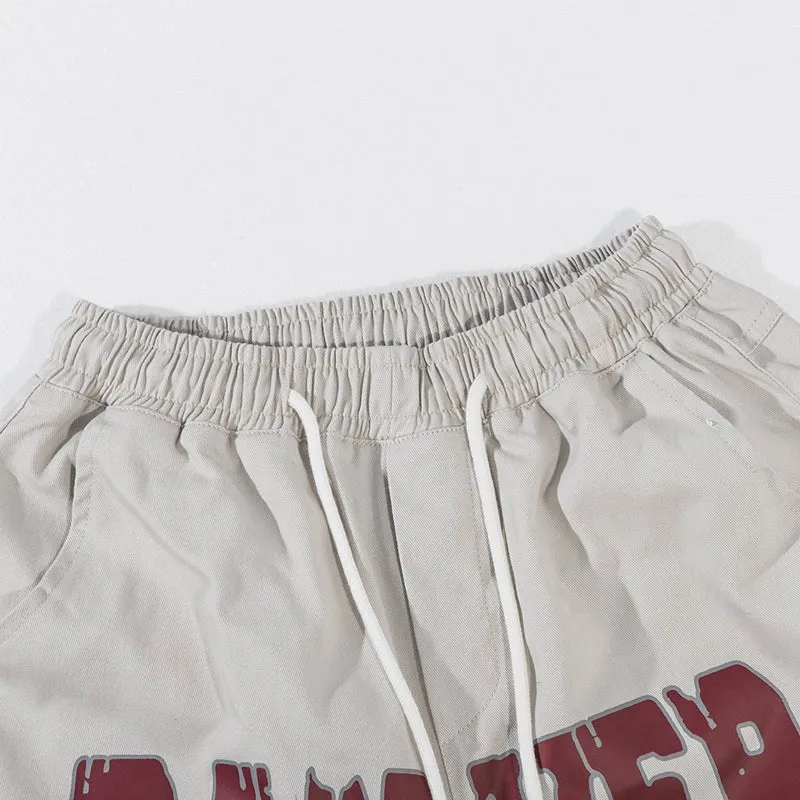 1984 Athletic Shorts Letter Print