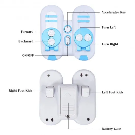 2 pcs Remote Control Rechargeable Battery Soccer Robots