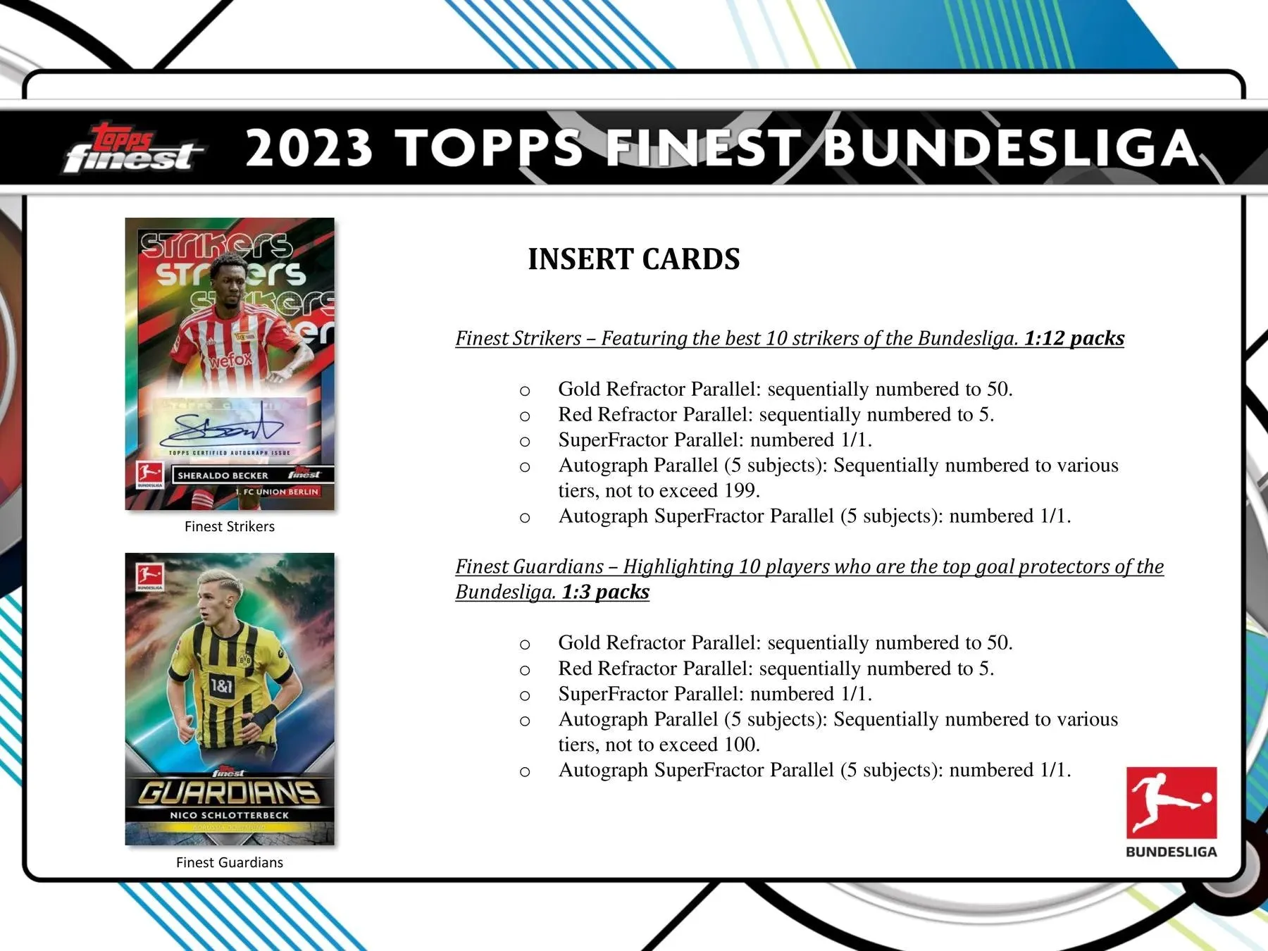 2022-23 Topps Finest Bundesliga Soccer Hobby Box