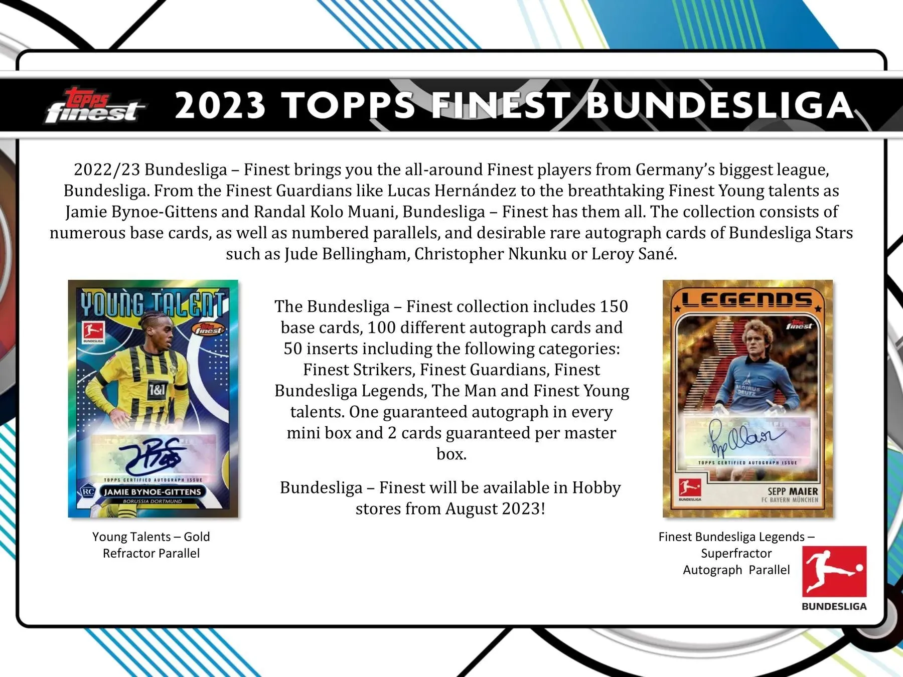 2022-23 Topps Finest Bundesliga Soccer Hobby Box