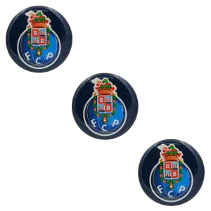 2" Round FC Porto Resin Domed 3D Decal Car Sticker, Set of 3