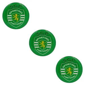 2" Round Sporting CP Resin Domed 3D Decal Car Sticker, Set of 3