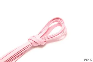 75cm Flat Waxed Dress Shoe Laces - Pink