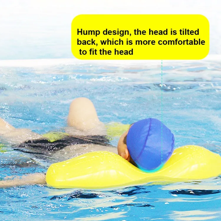 78x110x15cm Water Floating Hammock Inflatable Floating Bed Deck Chair Swimming Ring(Yellow)