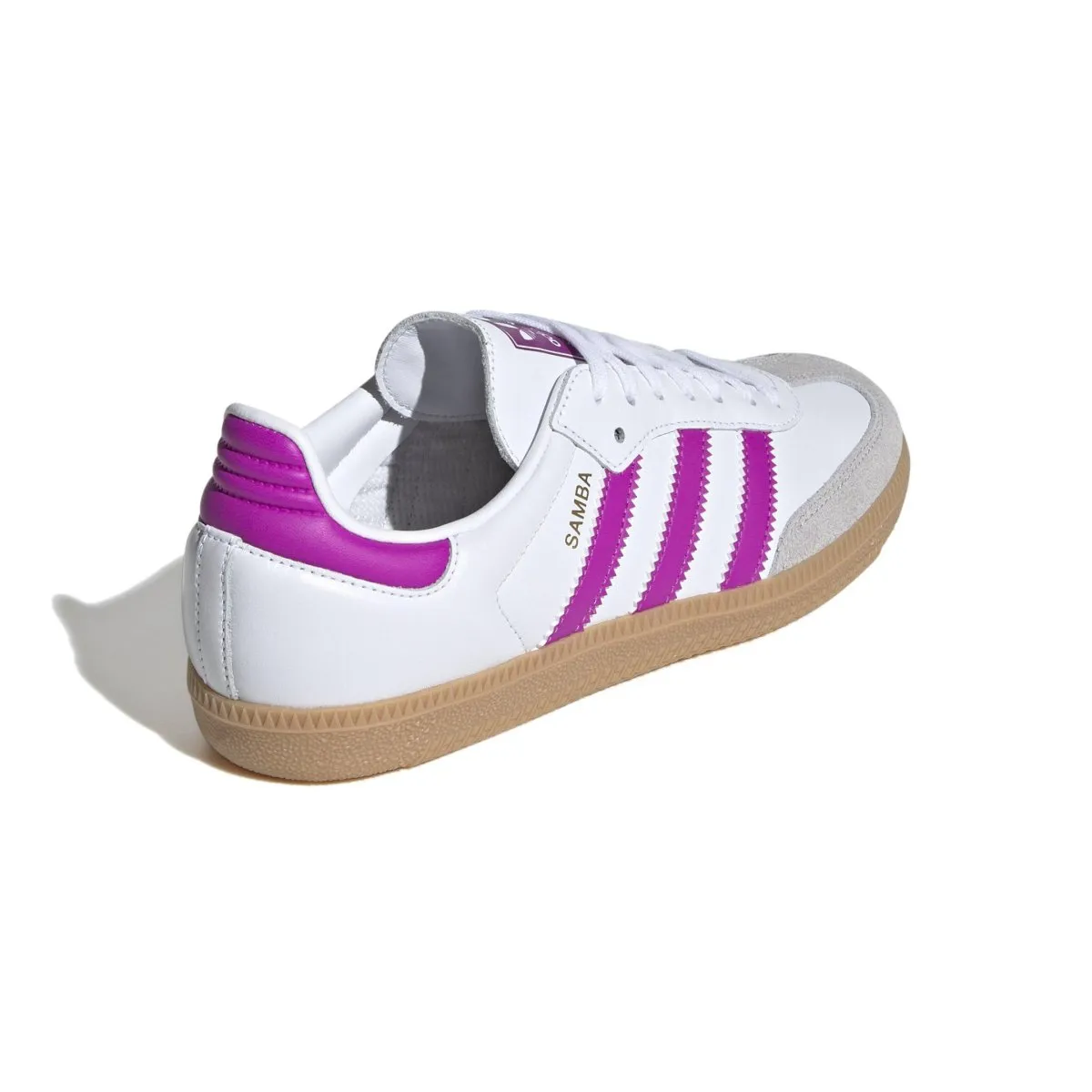 Adidas Kid's (Preschool) Samba OG Cloud White/Purple Burst/Gum