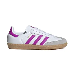 Adidas Kid's (Preschool) Samba OG Cloud White/Purple Burst/Gum