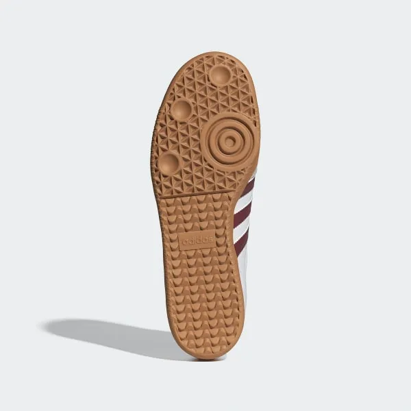 Adidas Men's Samba OG Shoes - Cloud White / Collegiate Burgundy / Gum