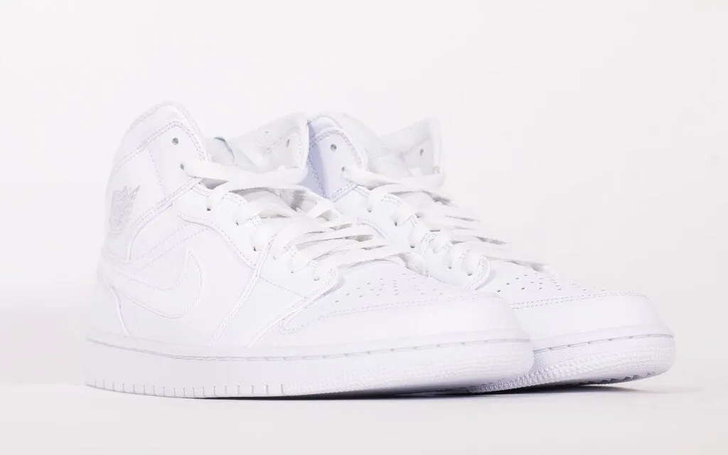 Air Jordan 1 Mid 'Triple White' (2020)