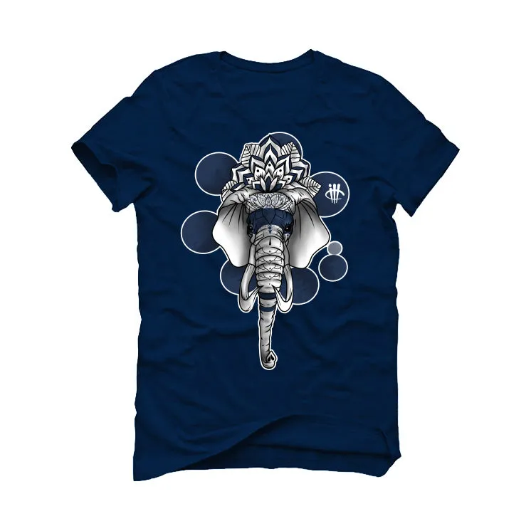 Air Jordan 5 “Georgetown” | illcurrency Navy Blue T-Shirt (Elephant)