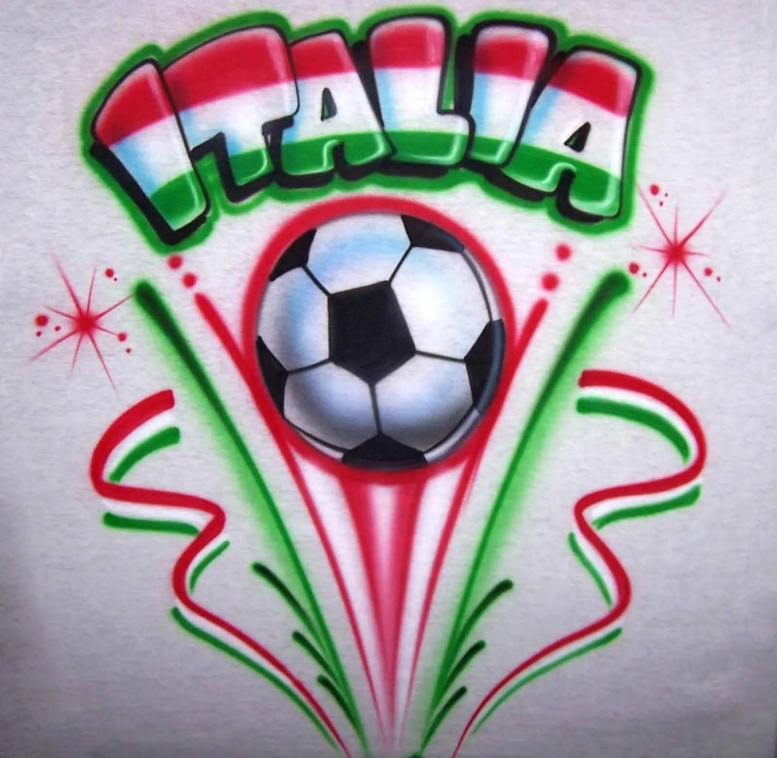 Airbrushed World Cup Soccer Shirt with Any Nationality