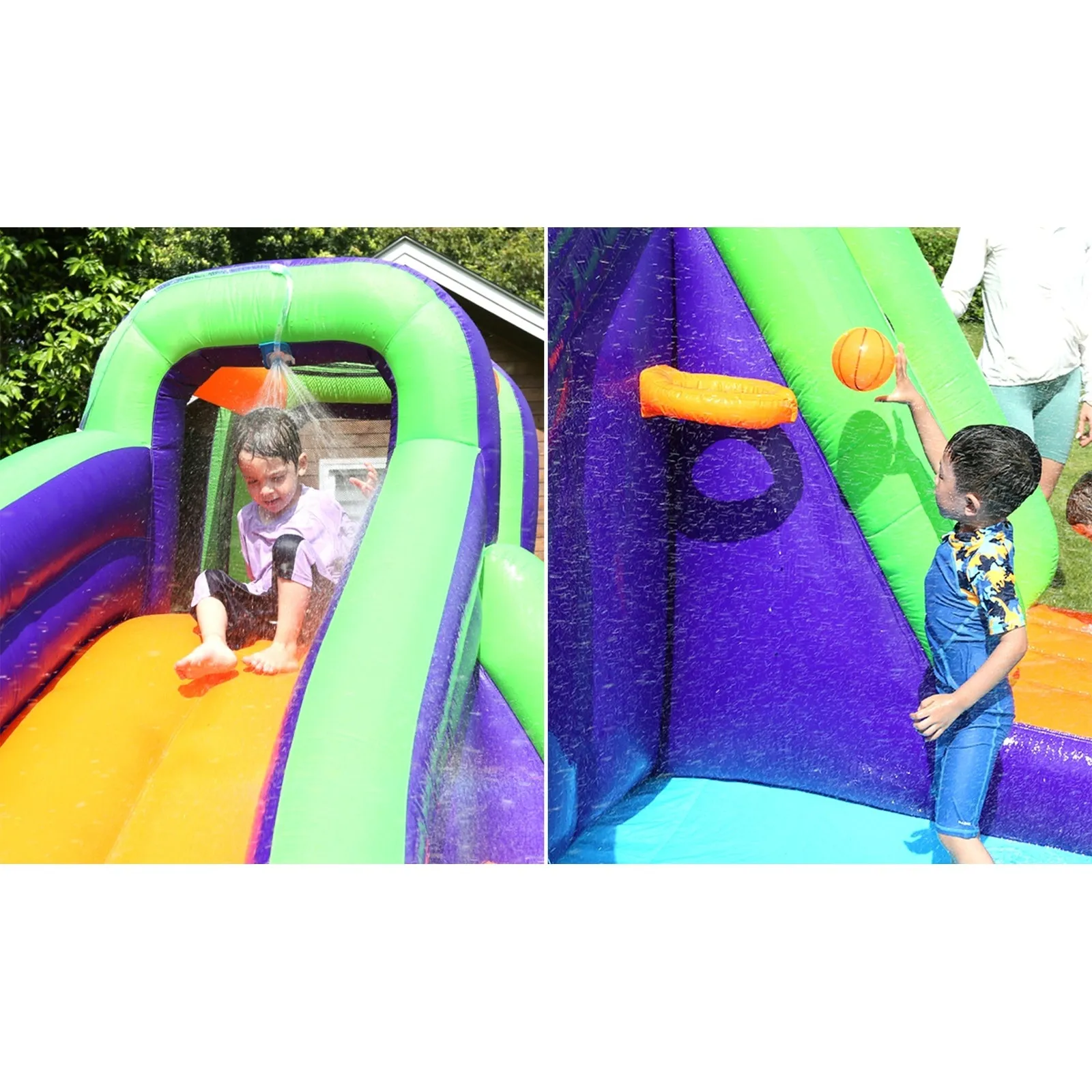 AirMyFun Inflatable Water Slide Kids Bounce House Jumping Castle Play Pool Gift