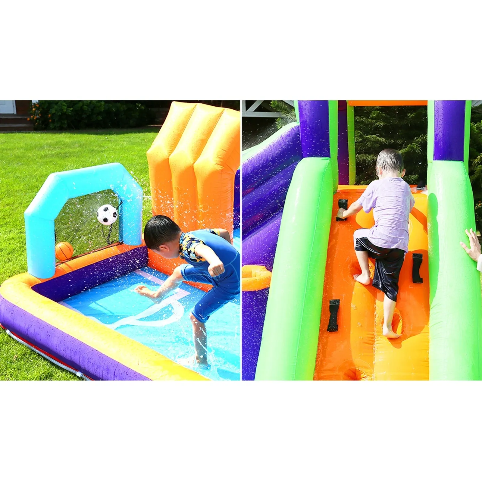 AirMyFun Inflatable Water Slide Kids Bounce House Jumping Castle Play Pool Gift