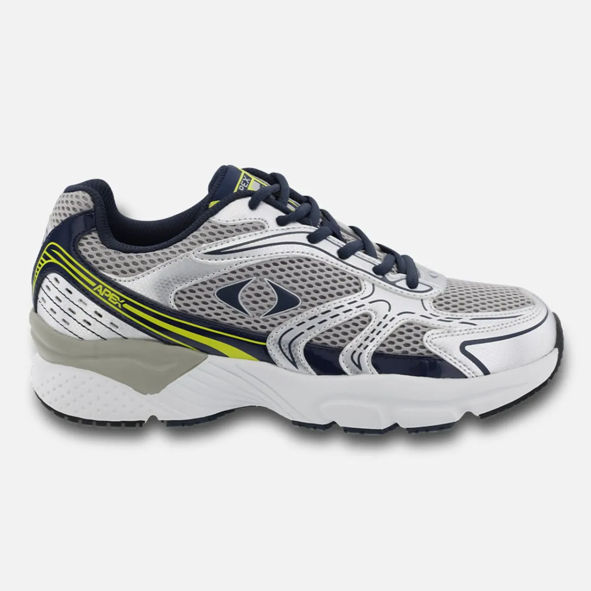 Apex X523m Boss Runner Men's Active Shoe X Last In Silver/blue