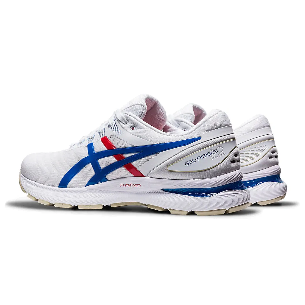 Asics Gel Nimbus 22 Retro Tokyo White Blue Mens Running Shoes