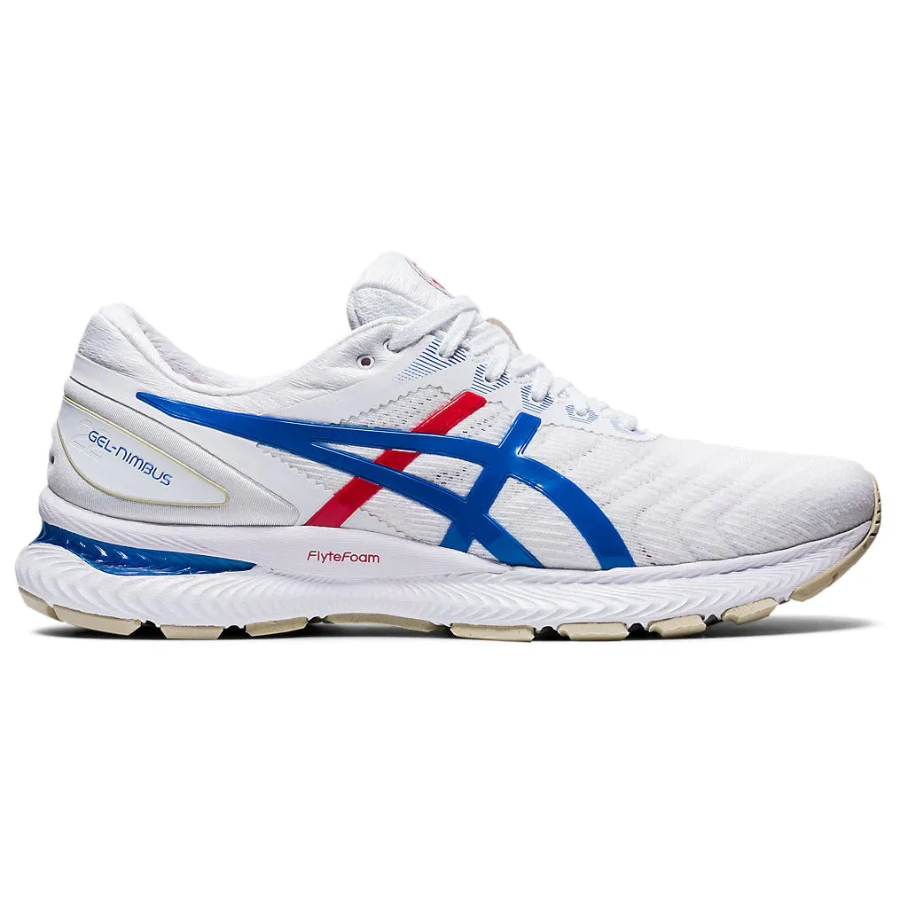 Asics Gel Nimbus 22 Retro Tokyo White Blue Mens Running Shoes