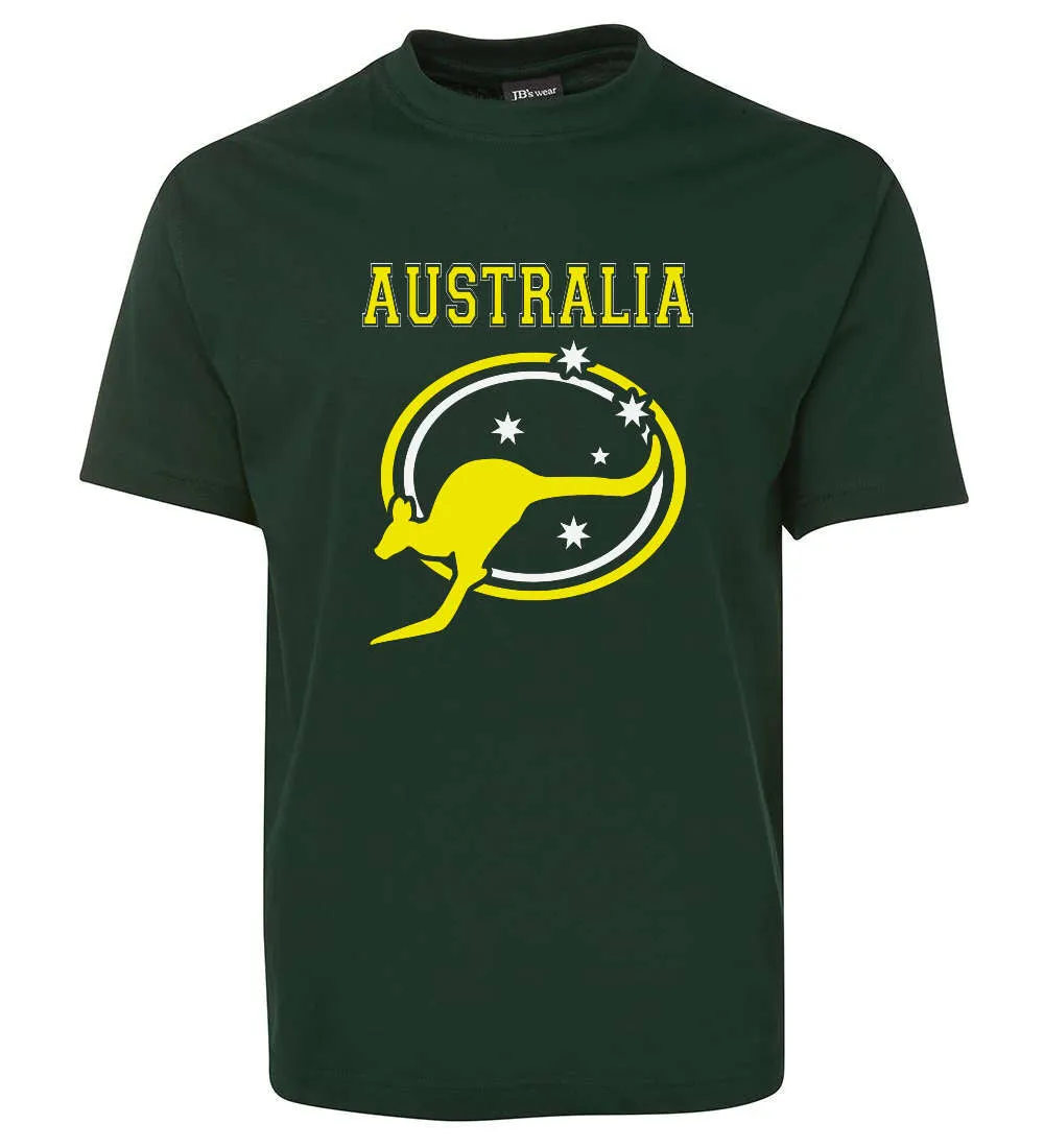 Australia Roo & Stars Adults T-Shirt (Various Colours)