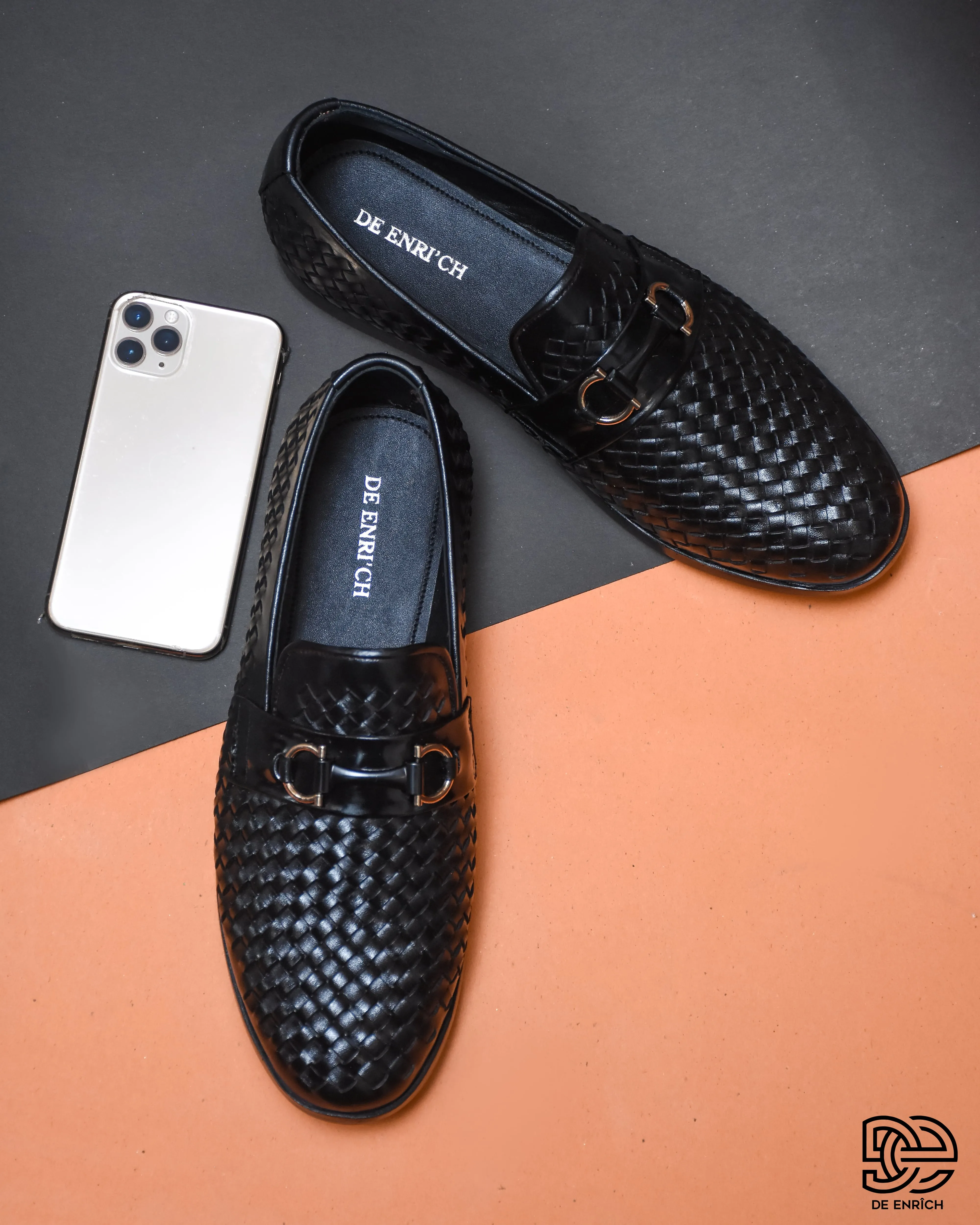 Bali Black Woven RUBBER SOLE