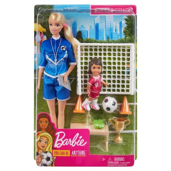 Barbie Soccer Trainer Set Glm47 P6 Mattel