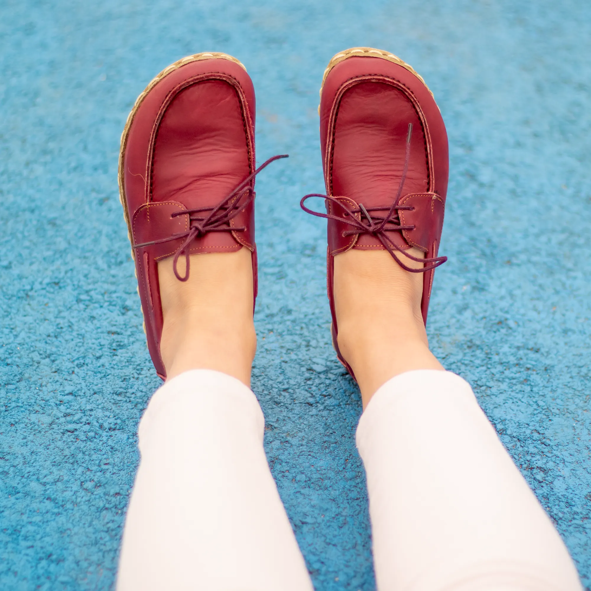 Barefoot Minimalist Shoes Burgundy for Women