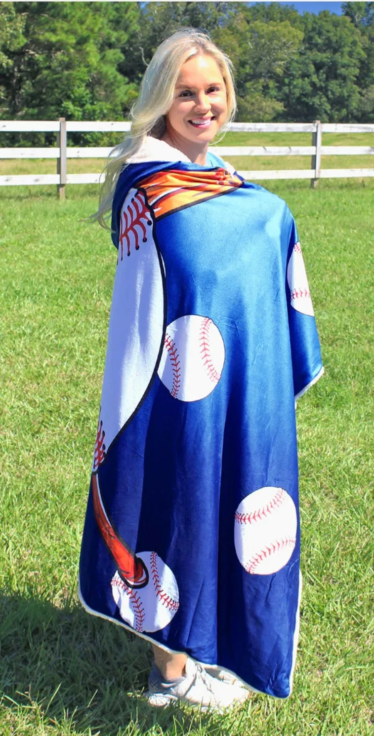 Baseball Hooded Blankets