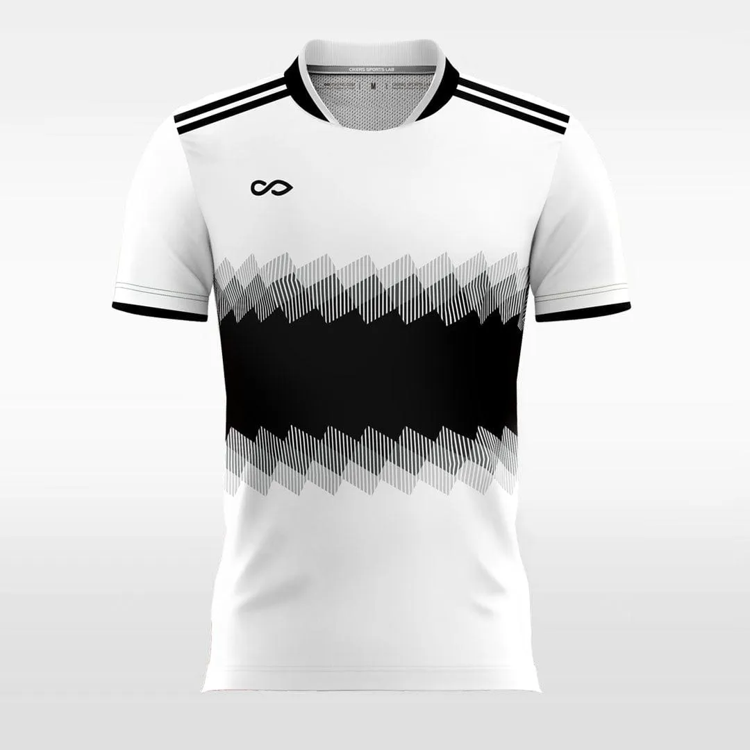 Black Color Block - Custom Kids Soccer Jerseys Design White