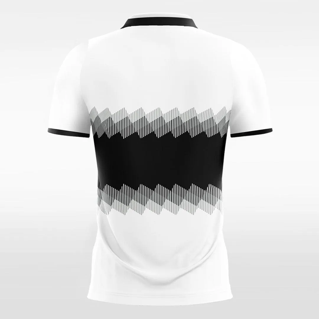 Black Color Block - Custom Kids Soccer Jerseys Design White