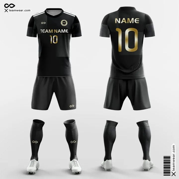 Black - Custom Soccer Jerseys Kit Sublimated for University