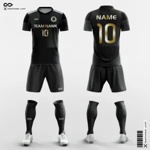 Black - Custom Soccer Jerseys Kit Sublimated for University