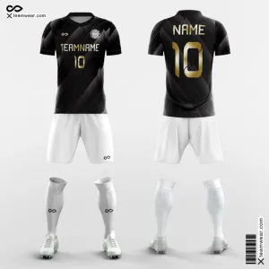 Black Gold - Custom Soccer Jerseys Kit Sublimated for League