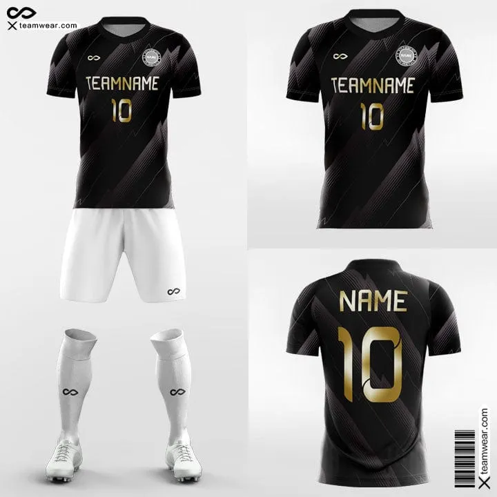 Black Gold - Custom Soccer Jerseys Kit Sublimated for League