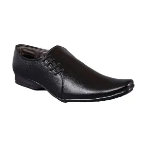 Black Slip-on Synthetic Party Wear /Formal Shoes