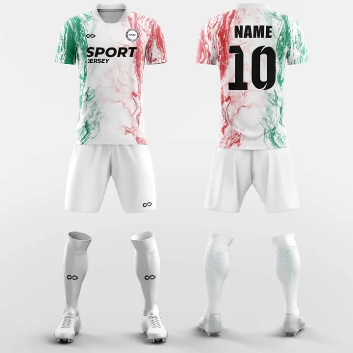 Blending Seamlessly - Custom Soccer Jerseys Kit Sublimated Design