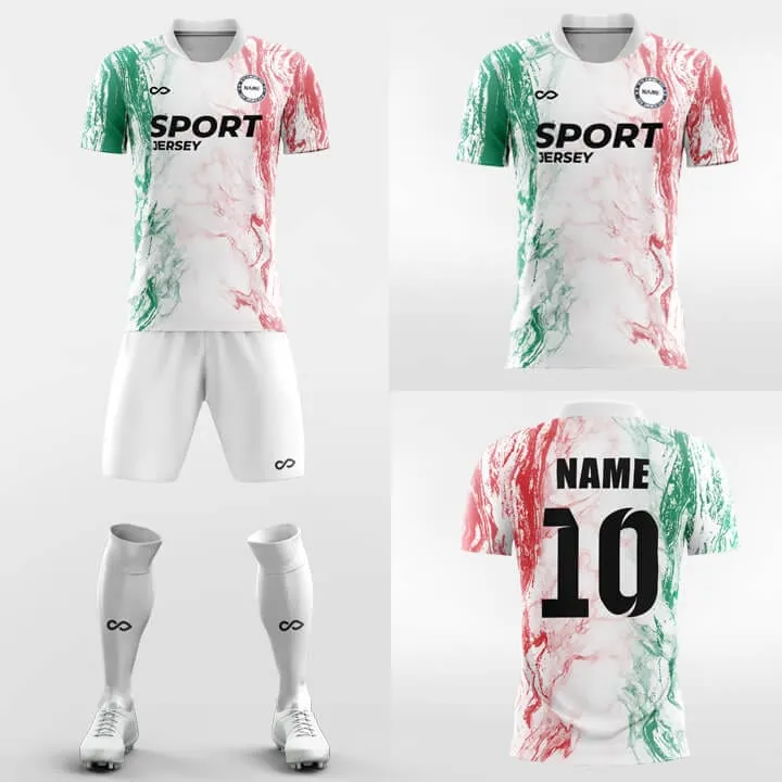 Blending Seamlessly - Custom Soccer Jerseys Kit Sublimated Design