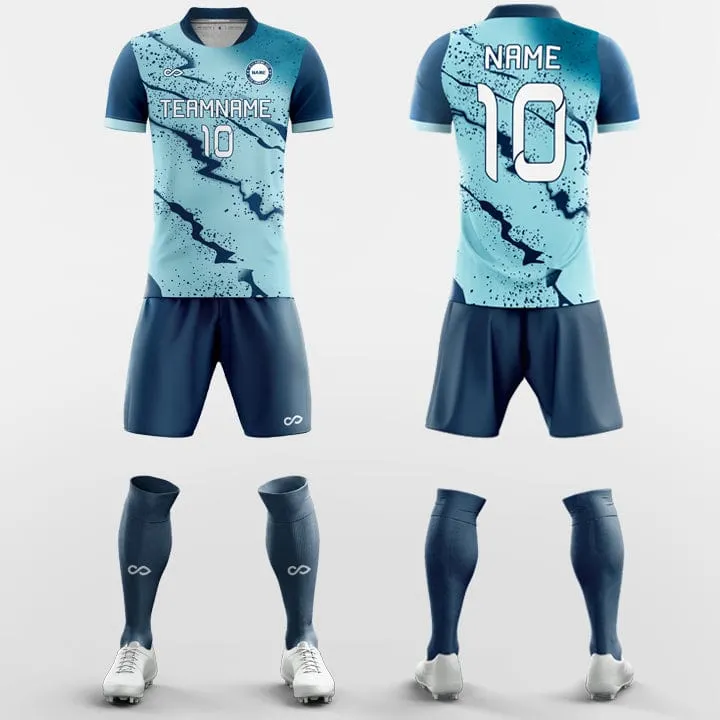 Blue Beach-Custom Soccer Jerseys Kit Sublimated Design