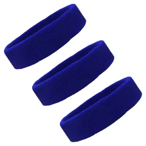 Blue Head Sweatbands - 3 pack