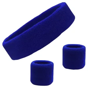 Blue Sweatband Set