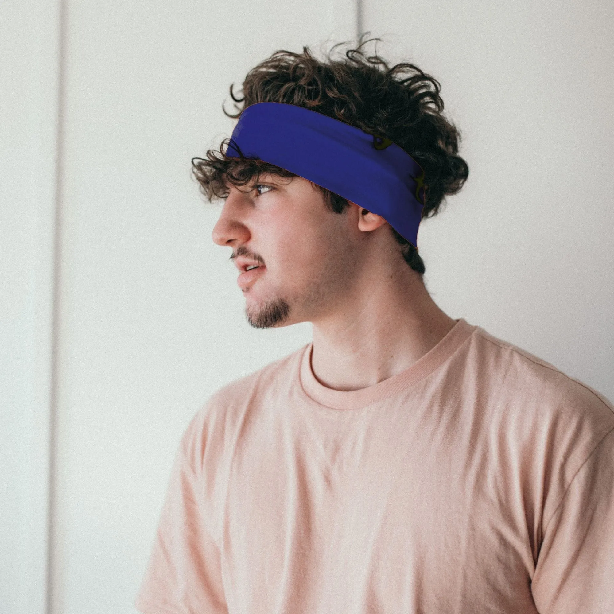 Blue Wide Headband