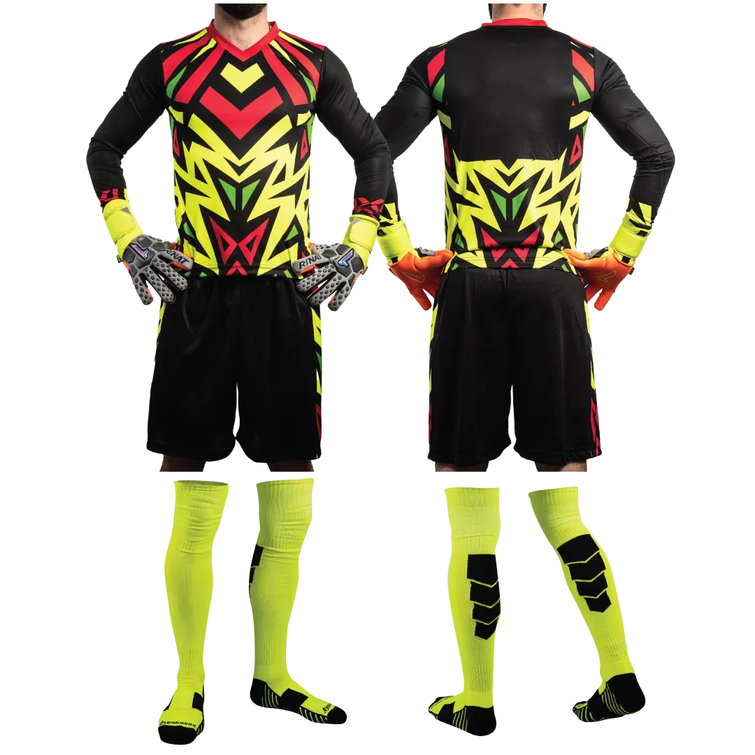 Brody III LS Long-Sleeve Goalkeeper Kit (Jersey Short Socks) Number Included