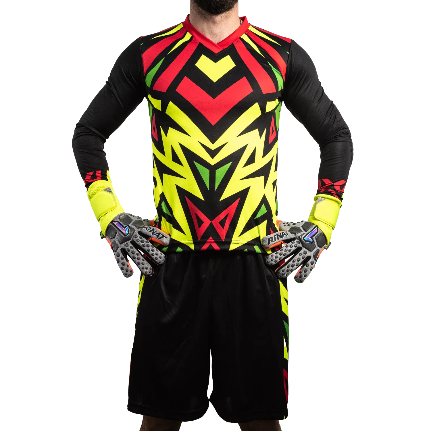 Brody III LS Long-Sleeve Goalkeeper Kit (Jersey Short Socks) Number Included