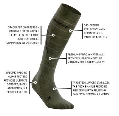 CEP Reflective Tall Compression Socks Men