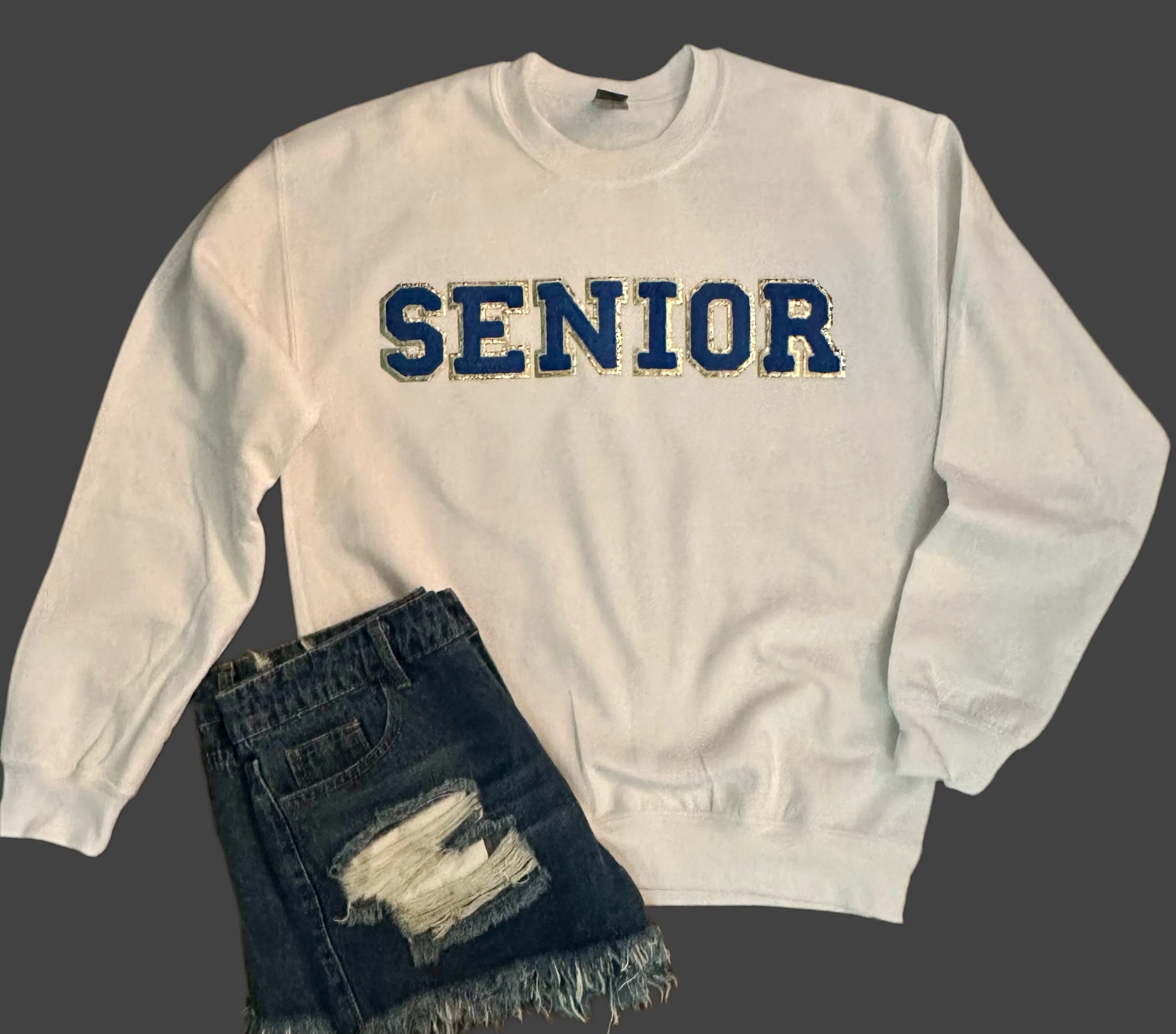 Chenille Patch SENIOR Sweatshirt