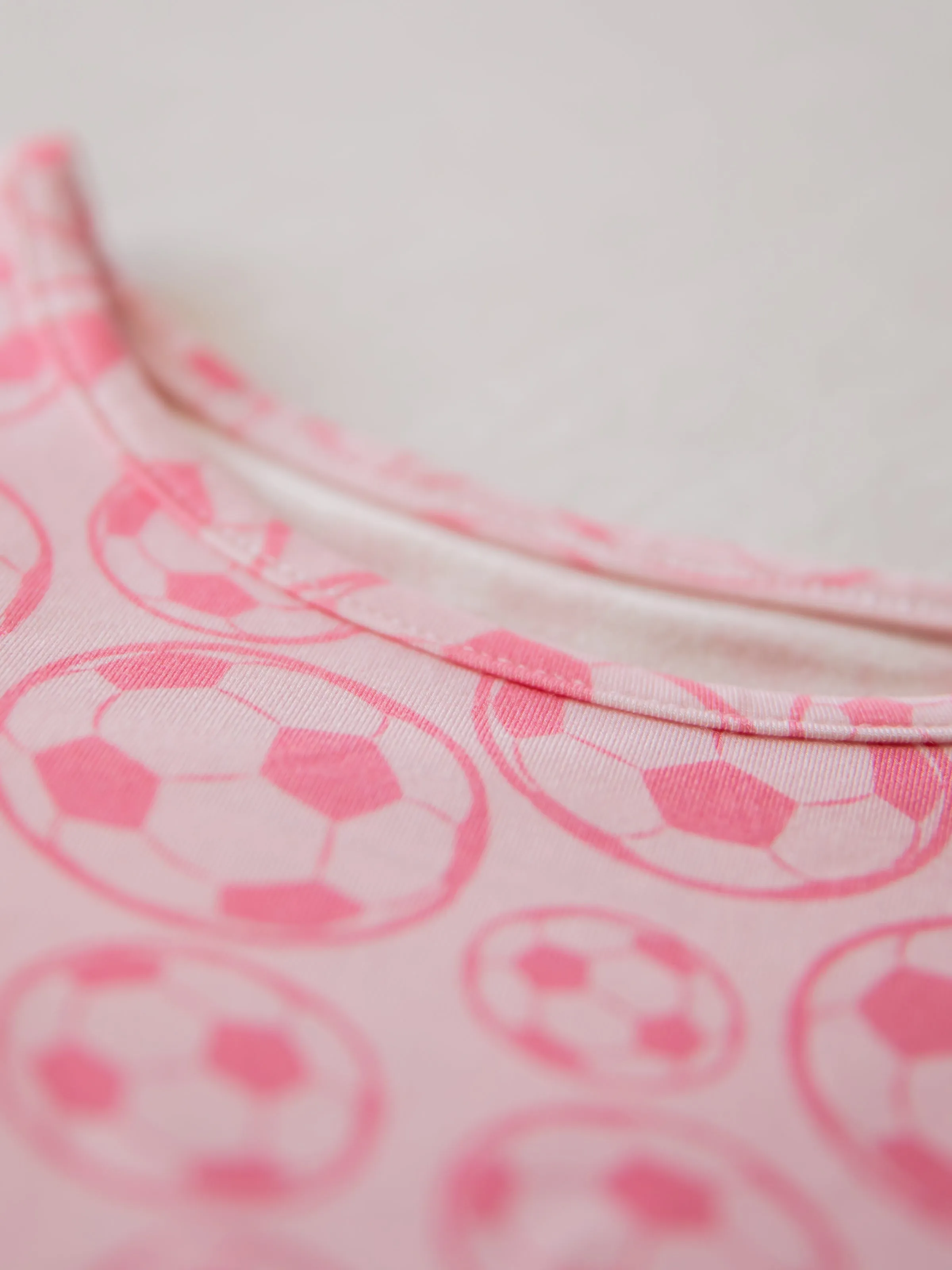 Cloud Fitted Pajamas - Soccer in Pink