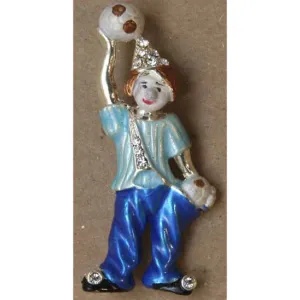 Clown Pin Blue