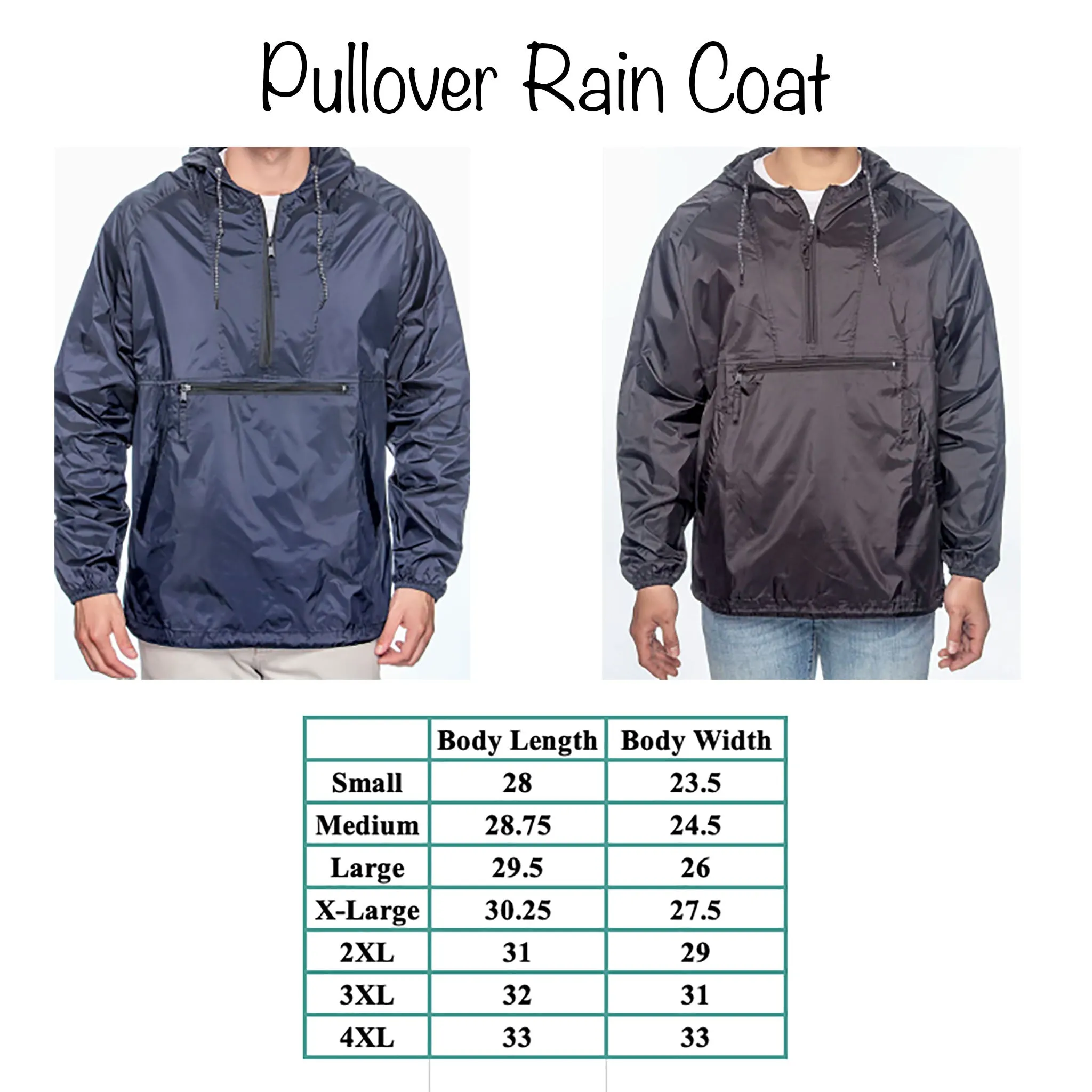 Coach’s Personalized Pull Over Rain Jacket