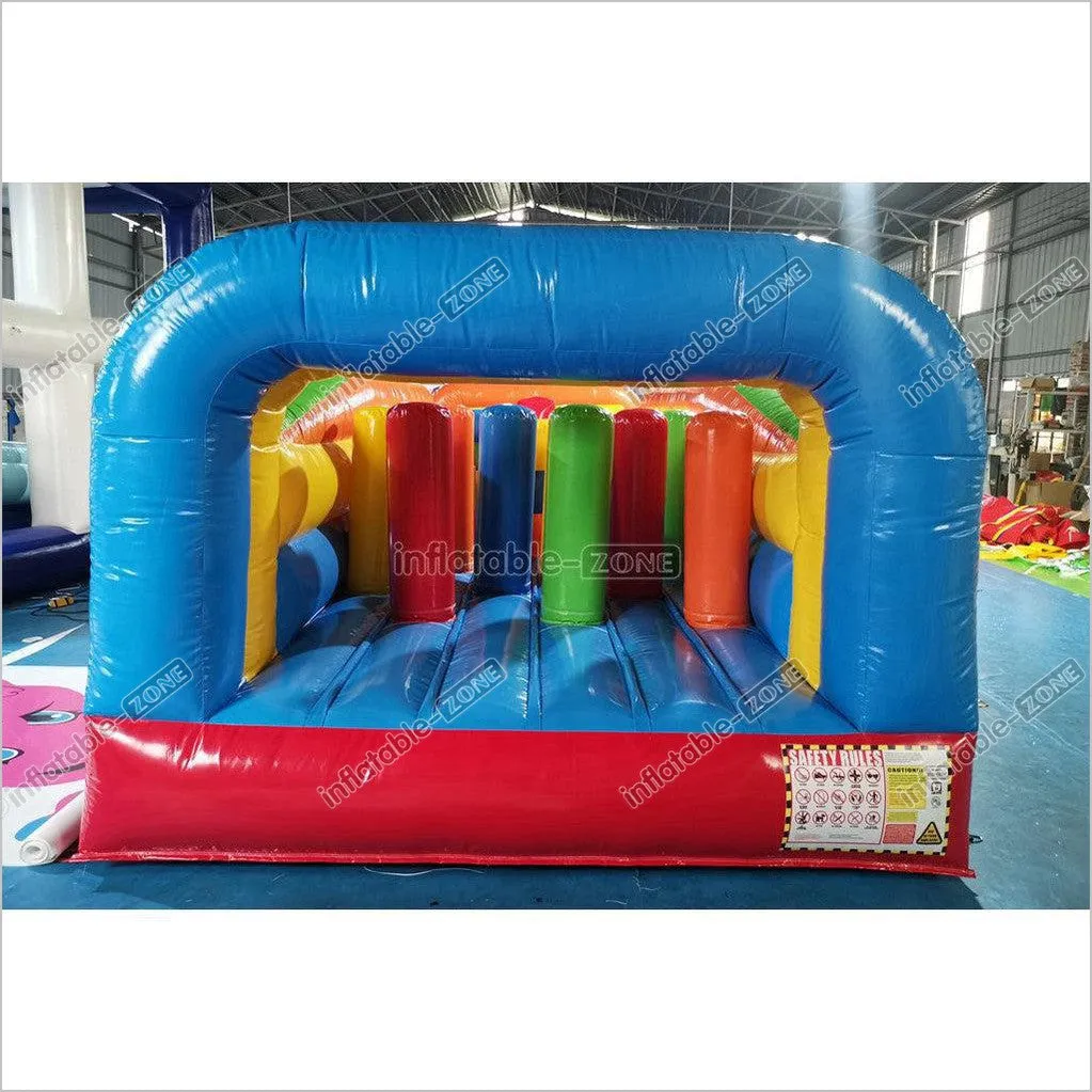 Commercial Amusement Park Inflatable Obstacle Course Slip And Slide Sports Games By Bounce