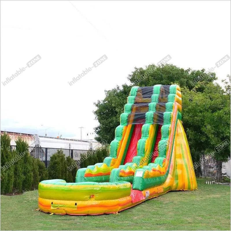 Commercial Inflatable Water Slides Slip And Slide Backyard Splash Pool Bouncy Castle Jumping Outdoor