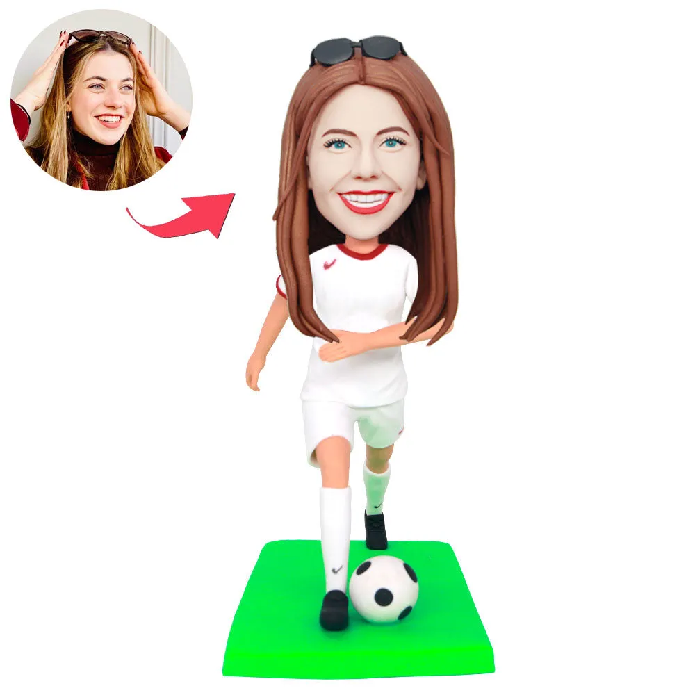 Custom Female Soccer Player Bobbleheads