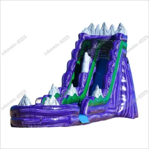 Dark Night Water Slide Inflatable Splash Pool Wet Dry Blow Up Slip And Slide For Adults