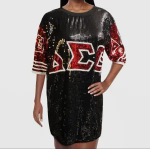 Delta Sigma Theta Inspired Sequin Jersey